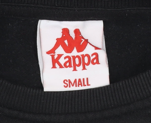 Womens UK Size S Kappa Black Pullover Sweatshirt