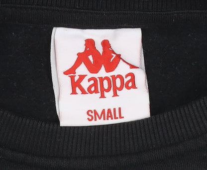 Womens UK Size S Kappa Black Pullover Sweatshirt