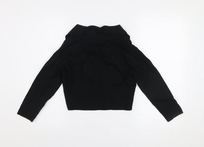 Womens UK Size S Gallery Black Cardigan Jumper