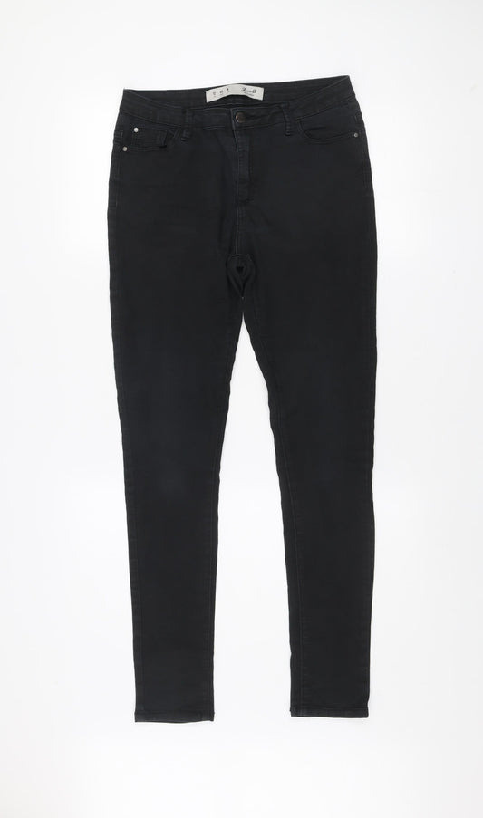 Womens UK Size 12 Denim Co. Slim Fit Skinny Black Jeans