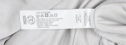 Jasper Conran Women’s Grey Wrap Satin Blouse Size 8