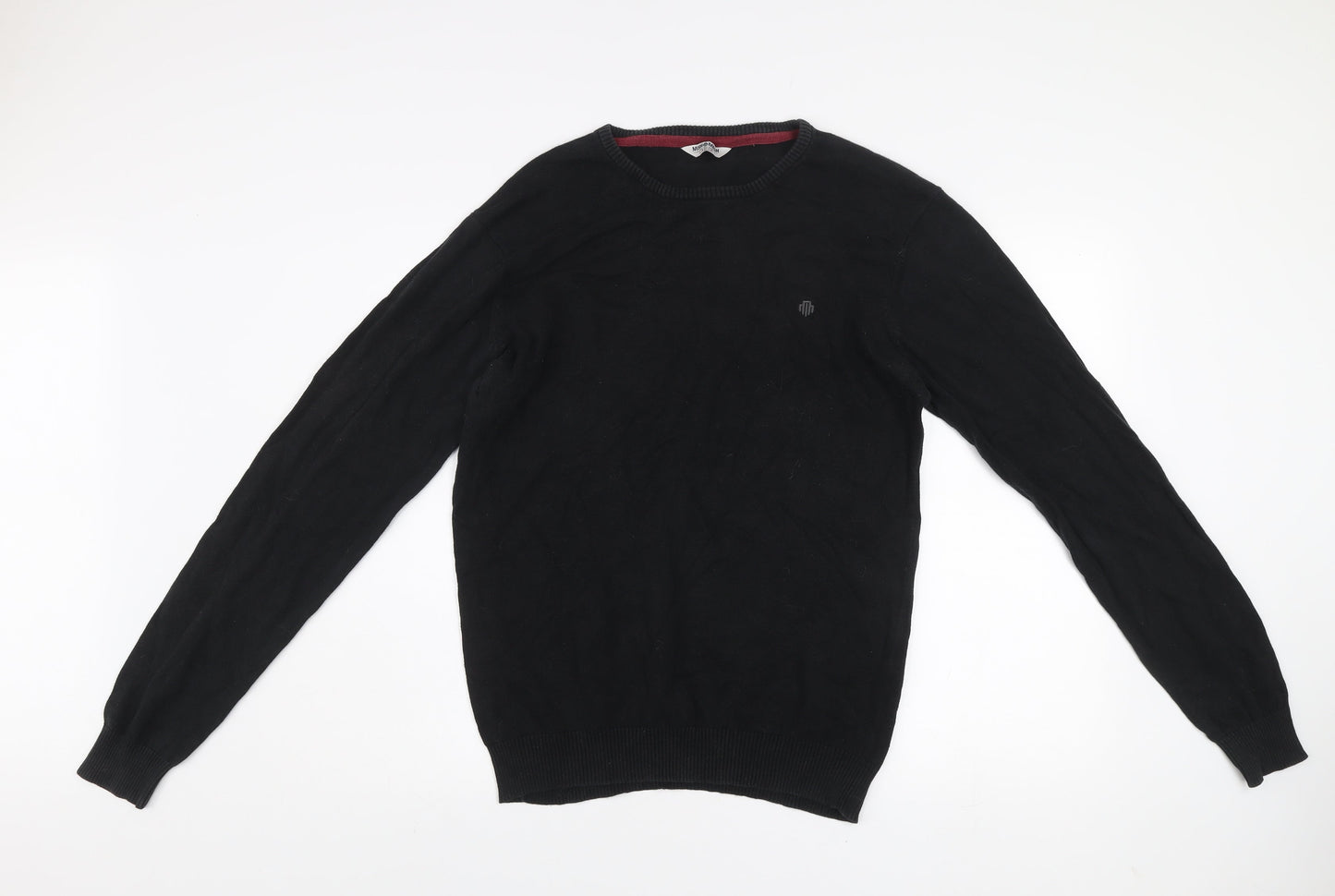 Mens UK Size L Mish Mash Black Pullover Jumper