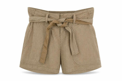 Womens UK Size 6 Only Regular Fit Paperbag Shorts