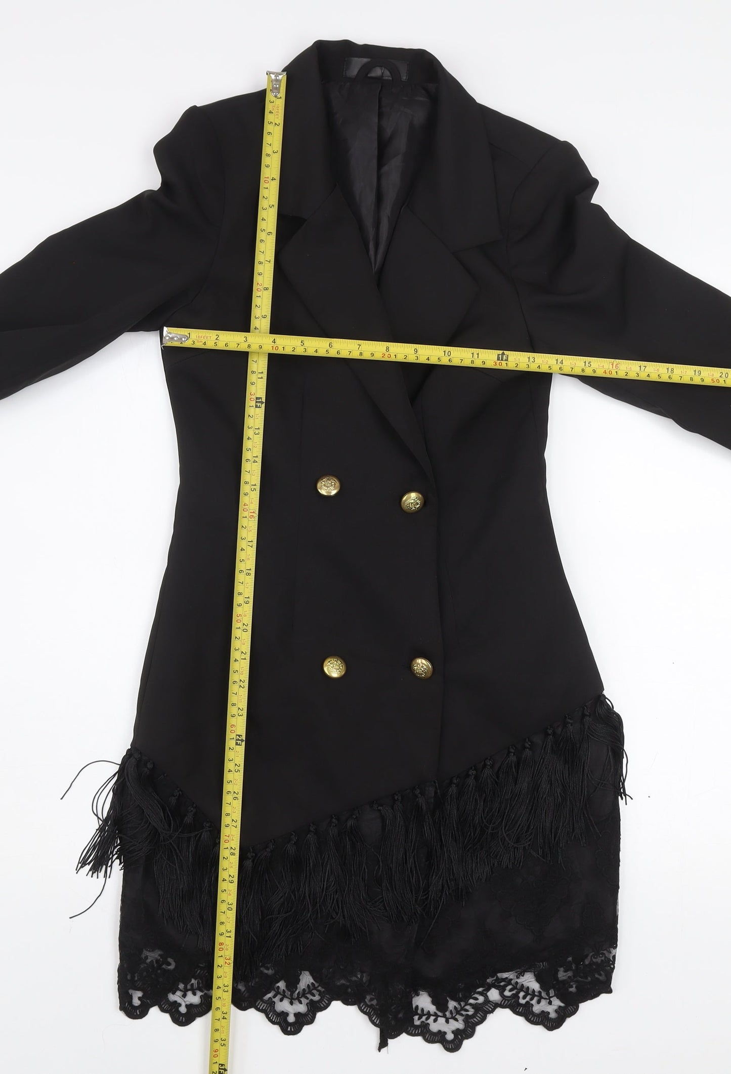 Womens UK Size 8  Black Blazer