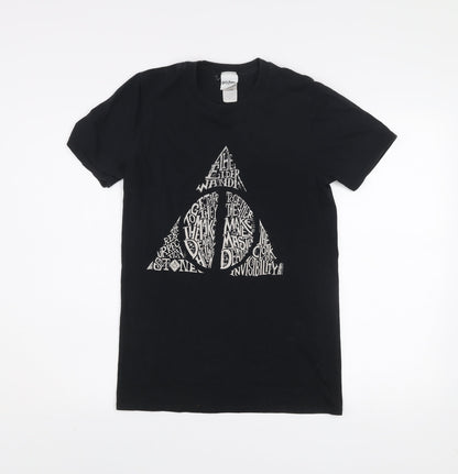 Mens UK Size S Harry Potter Black  T-Shirt
