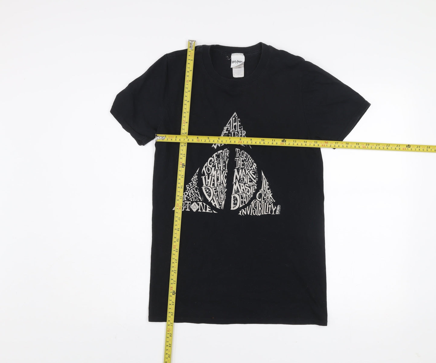 Mens UK Size S Harry Potter Black  T-Shirt