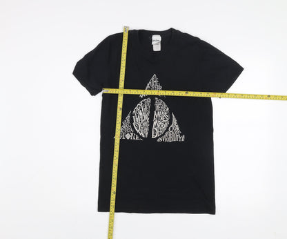 Mens UK Size S Harry Potter Black  T-Shirt