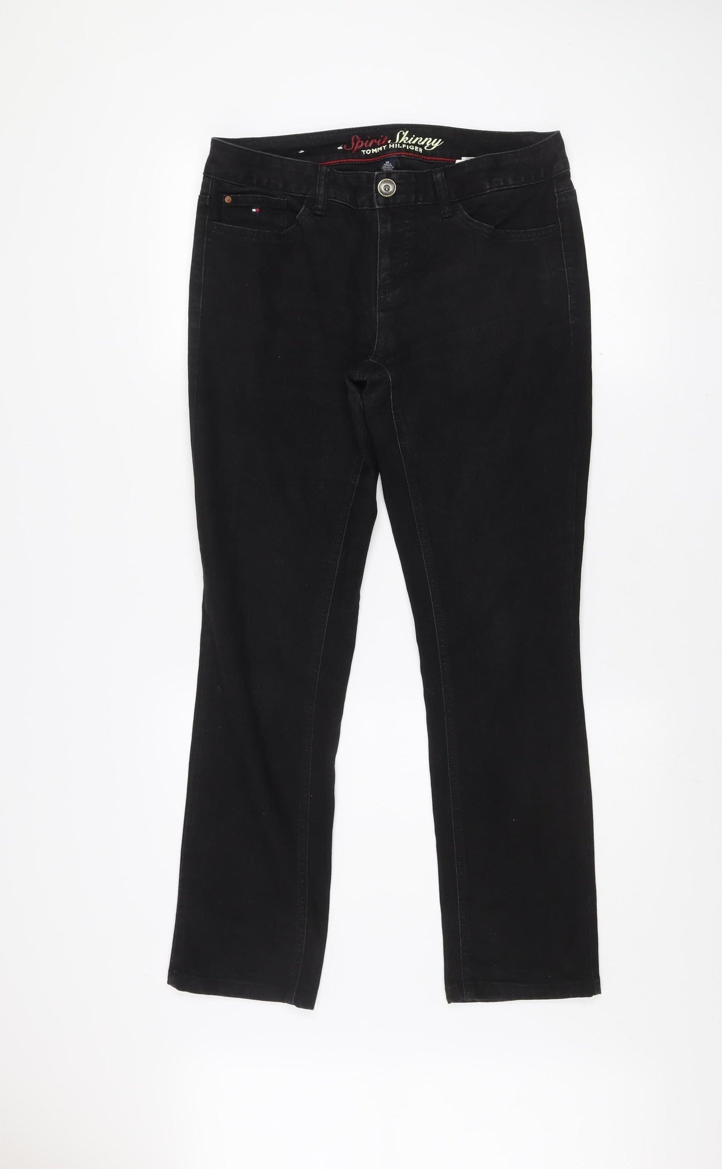 Womens UK Size 6 Tommy Hilfiger Slim Fit Skinny Black Jeans