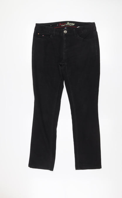 Womens UK Size 6 Tommy Hilfiger Slim Fit Skinny Black Jeans