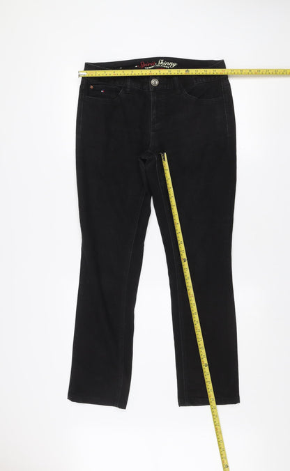 Womens UK Size 6 Tommy Hilfiger Slim Fit Skinny Black Jeans