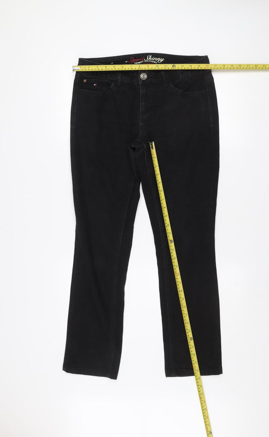 Womens UK Size 6 Tommy Hilfiger Slim Fit Skinny Black Jeans