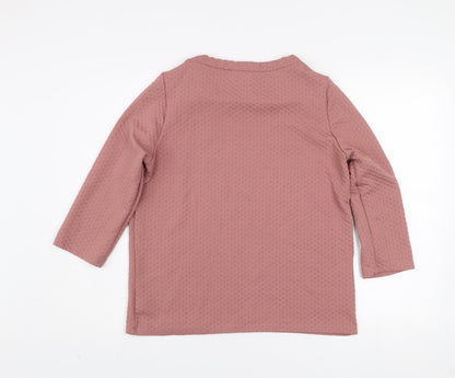 Womens UK Size M Gallery Pink Pullover Sweatshirt