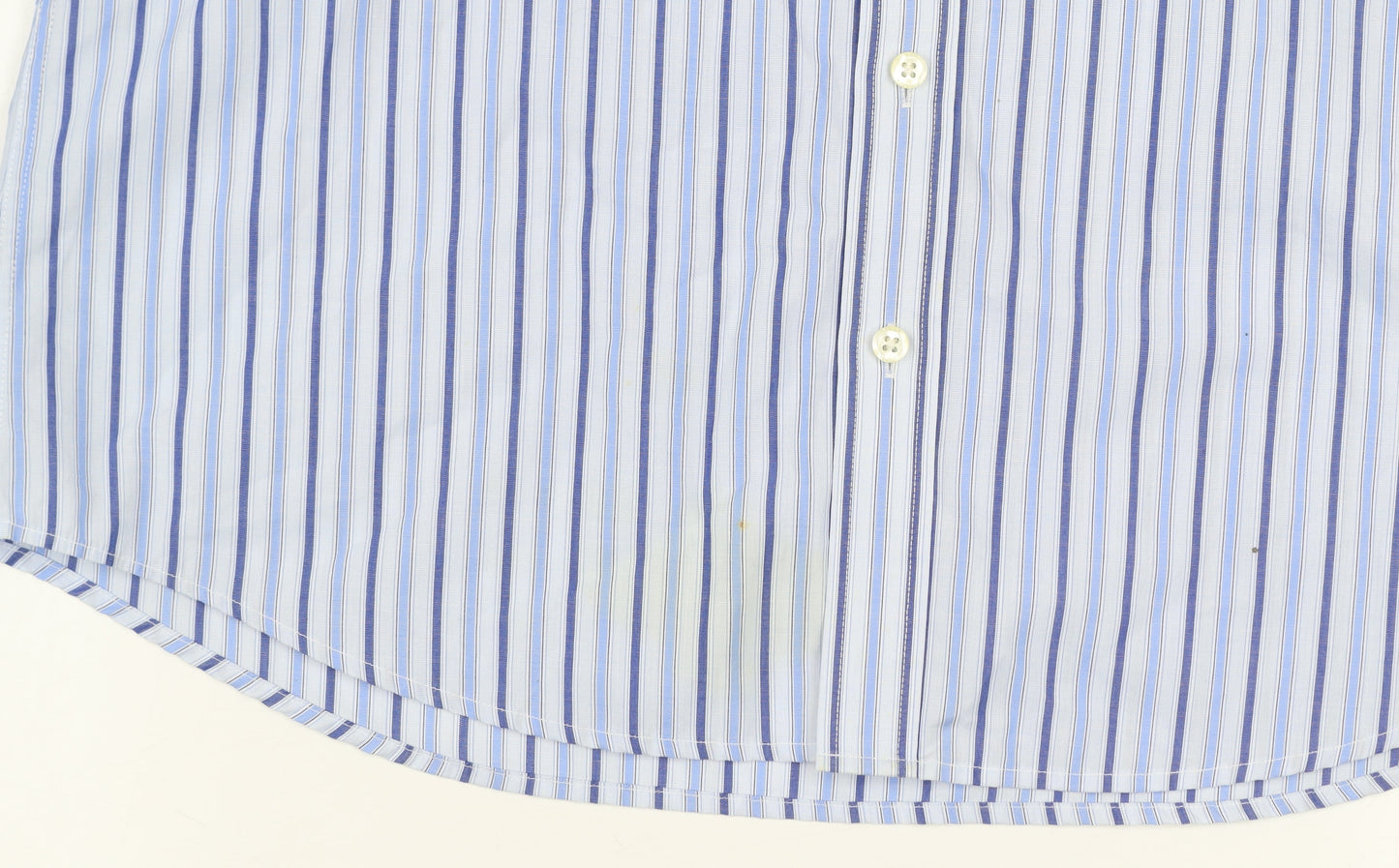 Mens UK Collar Size 16 Simon Carter Smart Blue  Dress Shirt