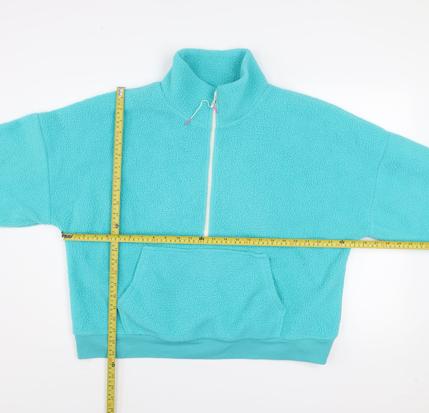 Dunnes Women’s Blue 1/2 Zip Fleece Pullover Sweatshirt L