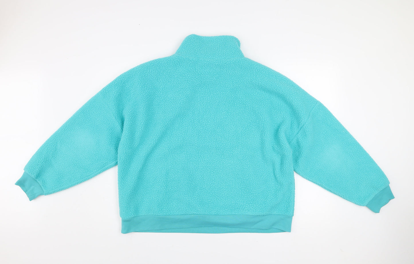 Dunnes Women’s Blue 1/2 Zip Fleece Pullover Sweatshirt L