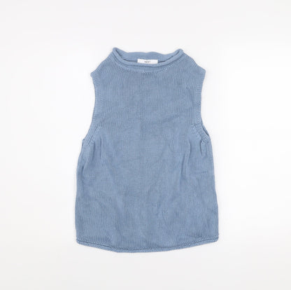 Next Men’s Blue Sleeveless Knitted Cotton Top Size M