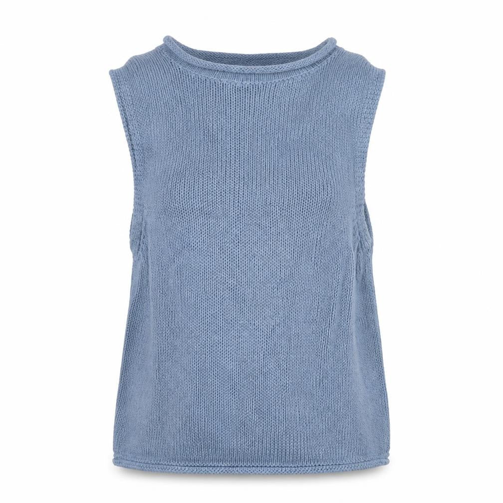Next Men’s Blue Sleeveless Knitted Cotton Top Size M