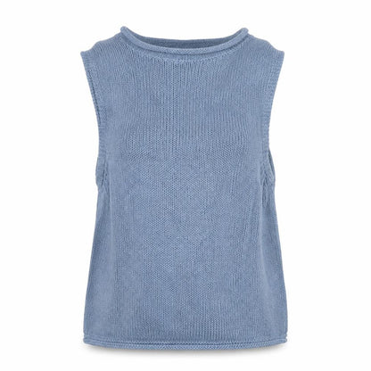 Next Men’s Blue Sleeveless Knitted Cotton Top Size M