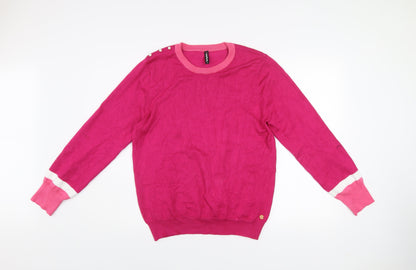 Womens UK Size 14 Rant & Rave Pink Pullover Jumper