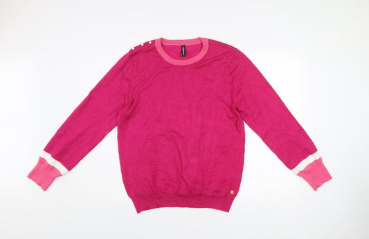 Womens UK Size 14 Rant & Rave Pink Pullover Jumper