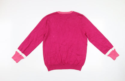 Womens UK Size 14 Rant & Rave Pink Pullover Jumper