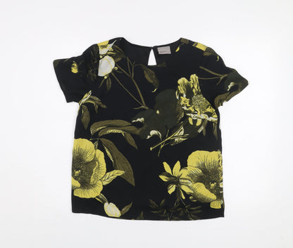 Womens UK Size S VERO MODA Black Basic Blouse