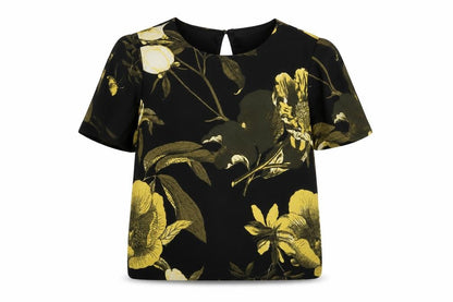 Womens UK Size S VERO MODA Black Basic Blouse