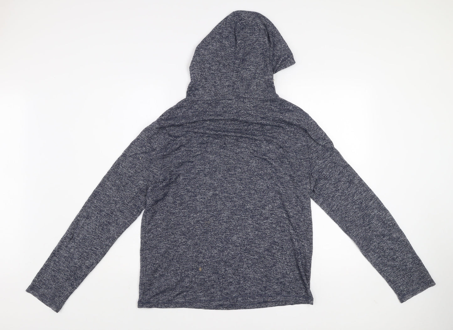 Mens UK Size M Hollister Blue Pullover Hoodie