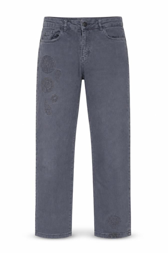 Womens UK Size 6 Dolcezza Regular Fit Straight Grey Jeans