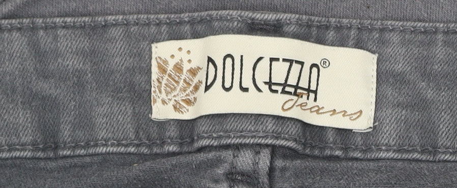 Womens UK Size 6 Dolcezza Regular Fit Straight Grey Jeans