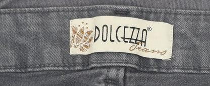 Womens UK Size 6 Dolcezza Regular Fit Straight Grey Jeans