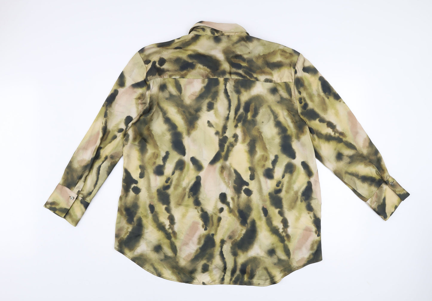 Primark Women’s Multicoloured Camouflage Button-Up Shirt L