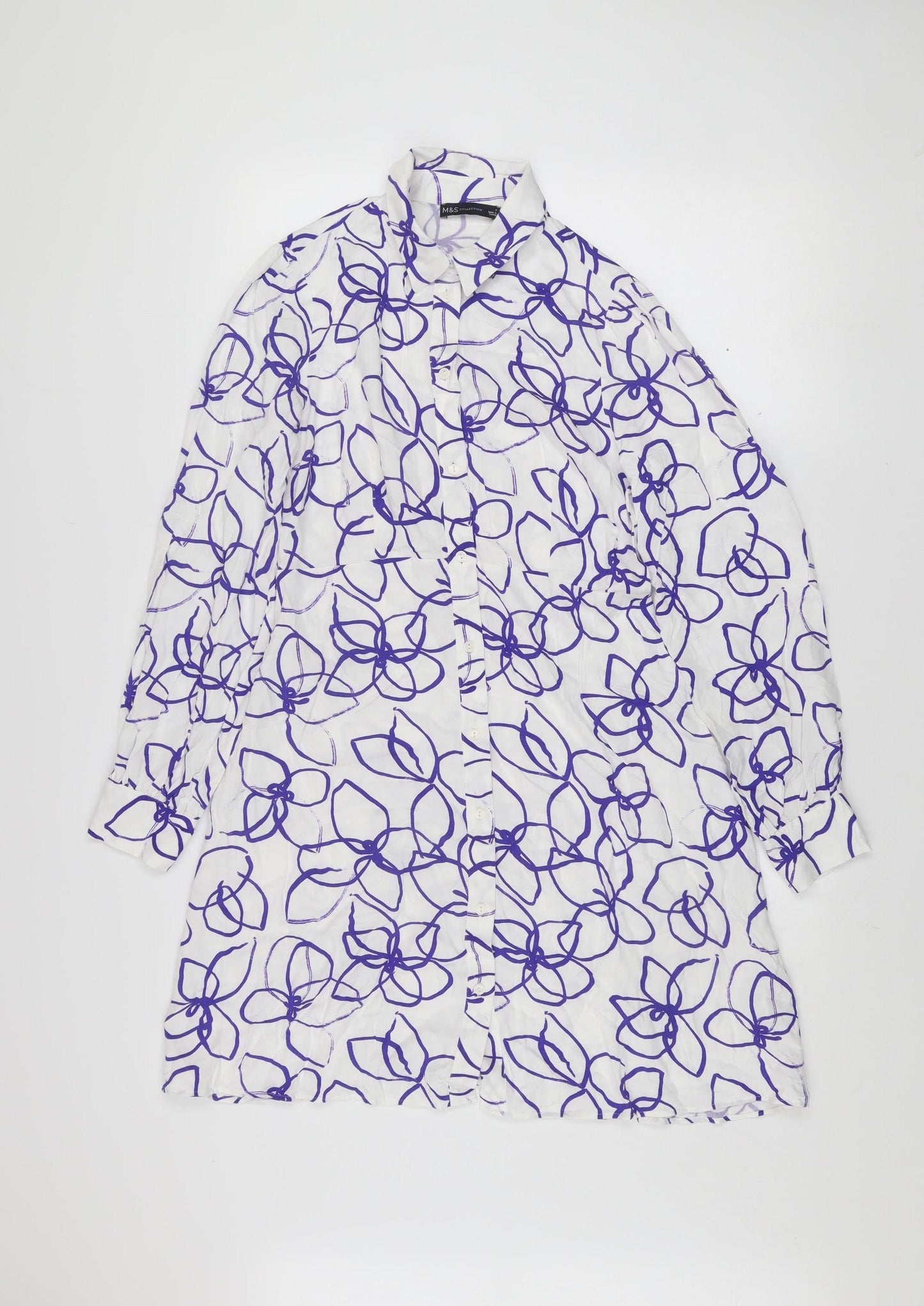 Womens UK Size 8 Marks and Spencer Shirt Dress
