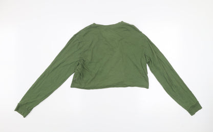 Womens UK Size M VANS Green Pullover Sweatshirt