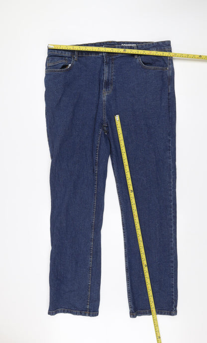 Dunnes Stores Men's Blue 40W 32L Regular Straight Fit Denim Jeans