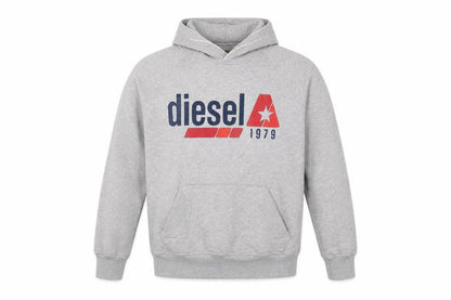 Mens UK Size S Diesel Grey Pullover Hoodie