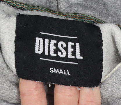 Mens UK Size S Diesel Grey Pullover Hoodie