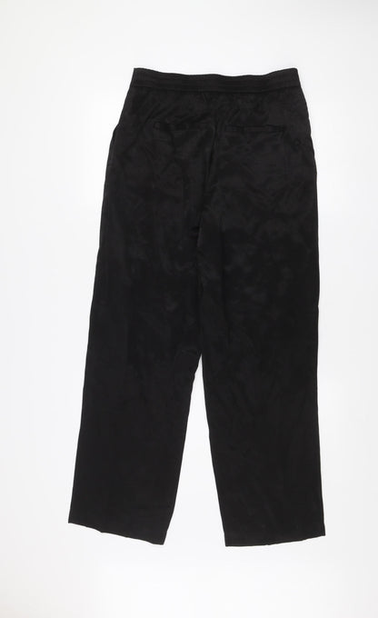 Womens UK Size 10 VILA Regular Fit Casual Business Travel Black Trousers