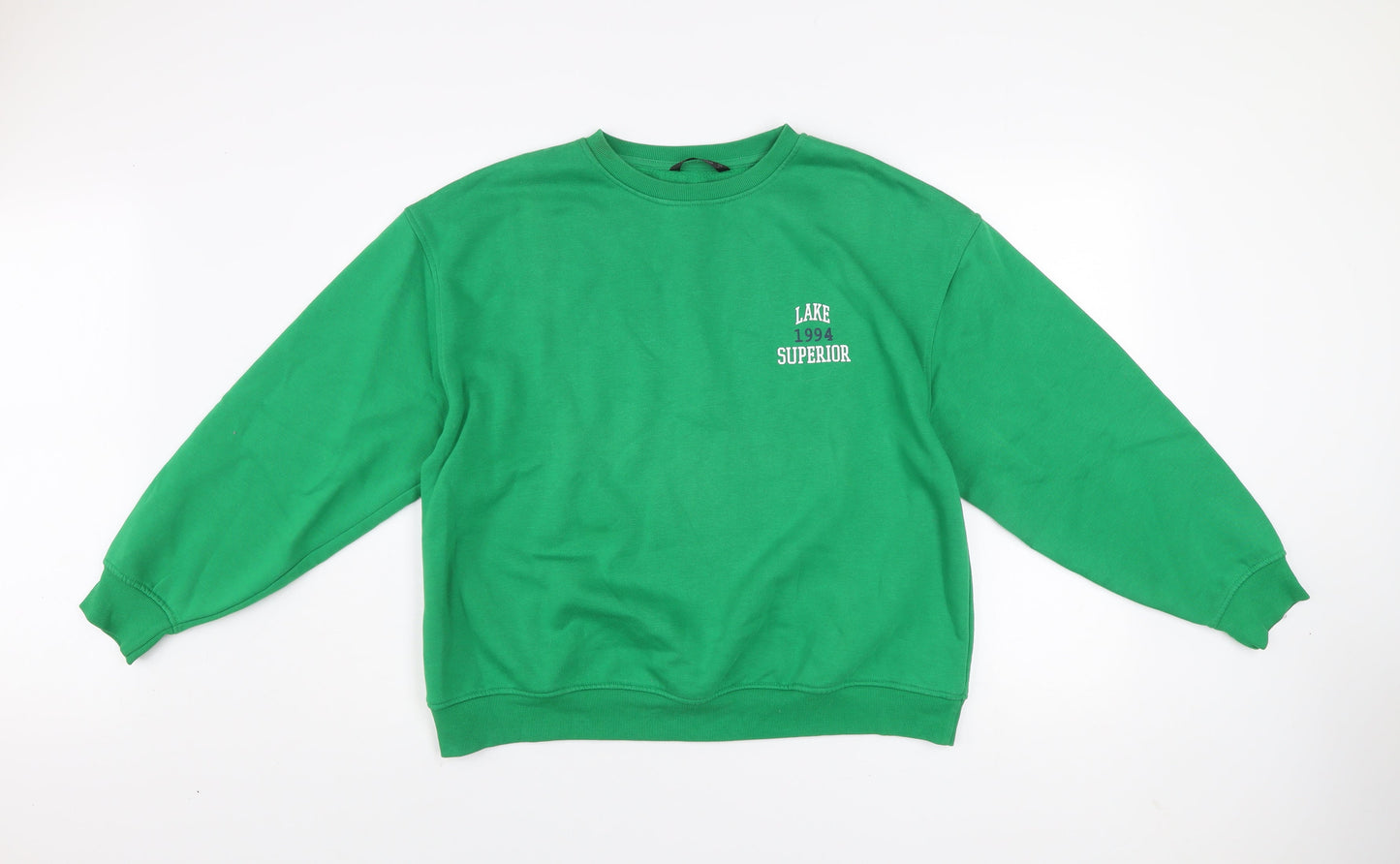 Dunnes Women’s Ivy Green Pullover Sweatshirt Size L