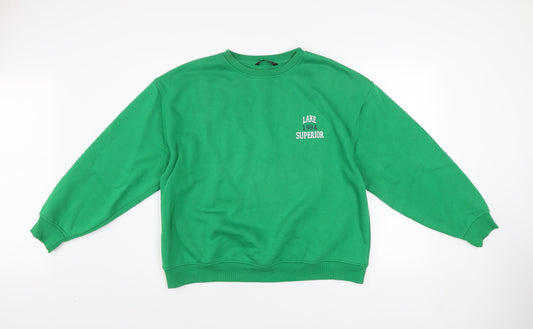 Dunnes Women’s Ivy Green Pullover Sweatshirt Size L