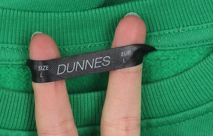 Dunnes Women’s Ivy Green Pullover Sweatshirt Size L