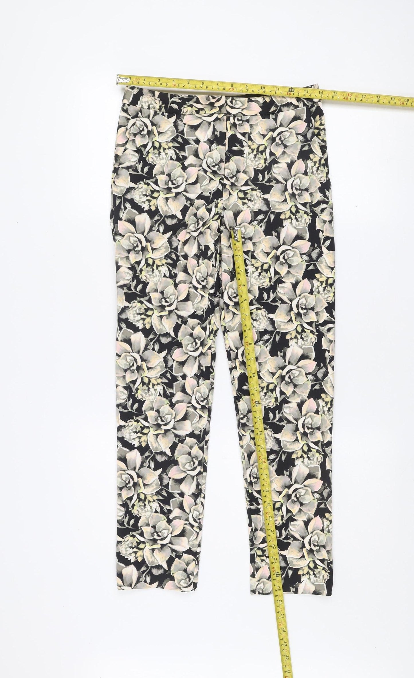 Womens UK Size 8 Topshop Slim Fit CasualParty/Cocktail Multicoloured Trousers