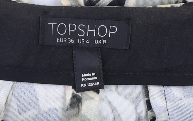 Womens UK Size 8 Topshop Slim Fit CasualParty/Cocktail Multicoloured Trousers