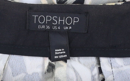 Womens UK Size 8 Topshop Slim Fit CasualParty/Cocktail Multicoloured Trousers