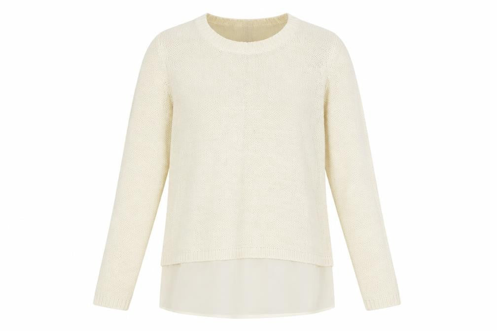 Womens UK Size M Bold Sugar Beige Pullover Jumper