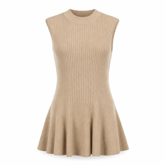 Womens UK Size 10 Miss Selfridge Beige Tunic Blouse