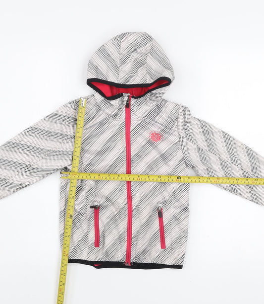 Girls UK Size 7 Years Crivit Grey Puffer Jacket