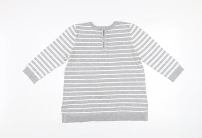 Womens UK Size S 89th + Madison Grey Pullover Jumper