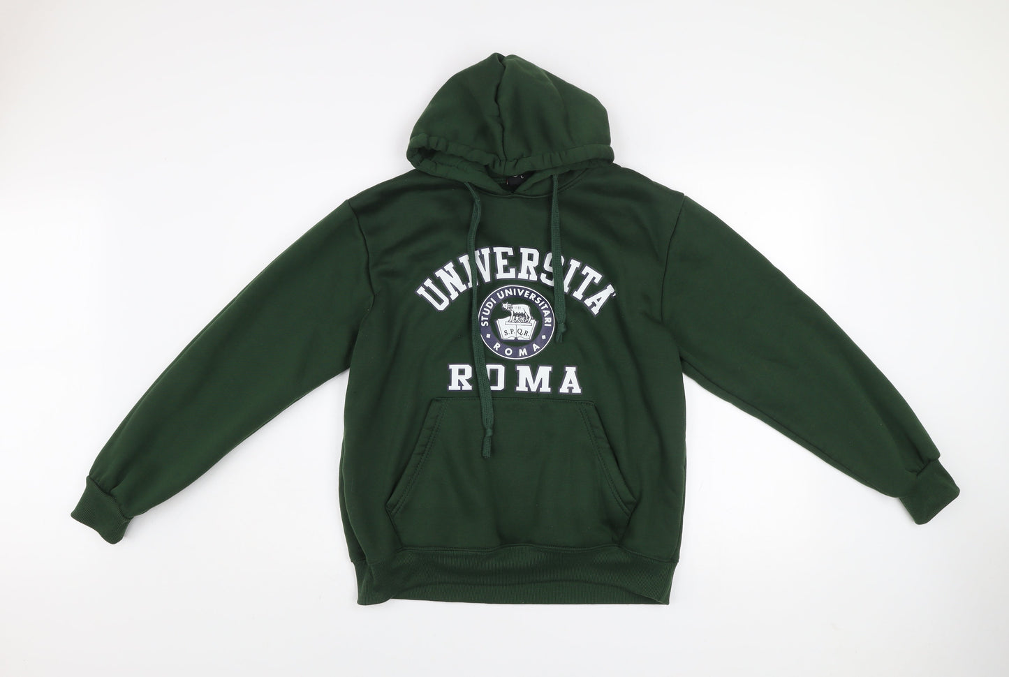 Mens UK Size L CHIP Green Pullover Hoodie