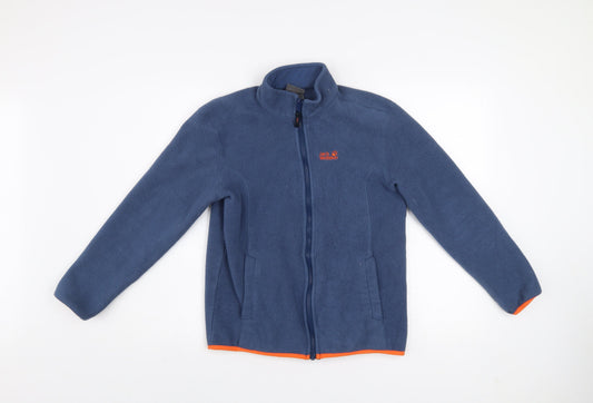 Boys UK Size 16 Years Jack Wolfskin Blue Basic Jacket
